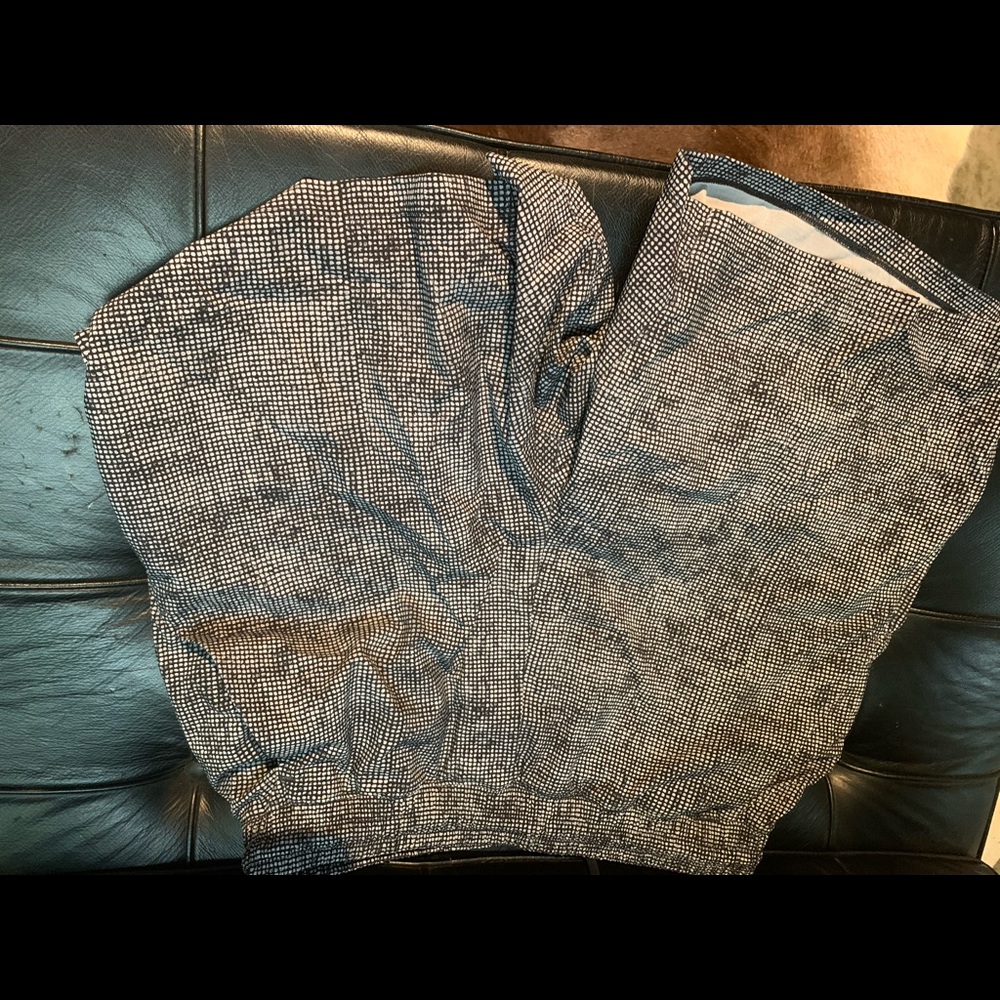 Lululemon black/white/grey workout shorts